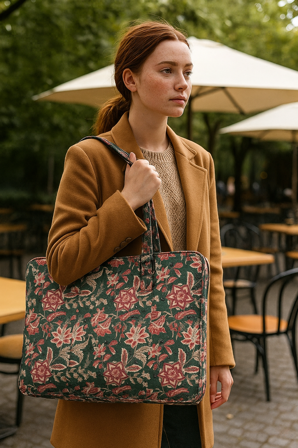 Pastel Green Laptop Bag