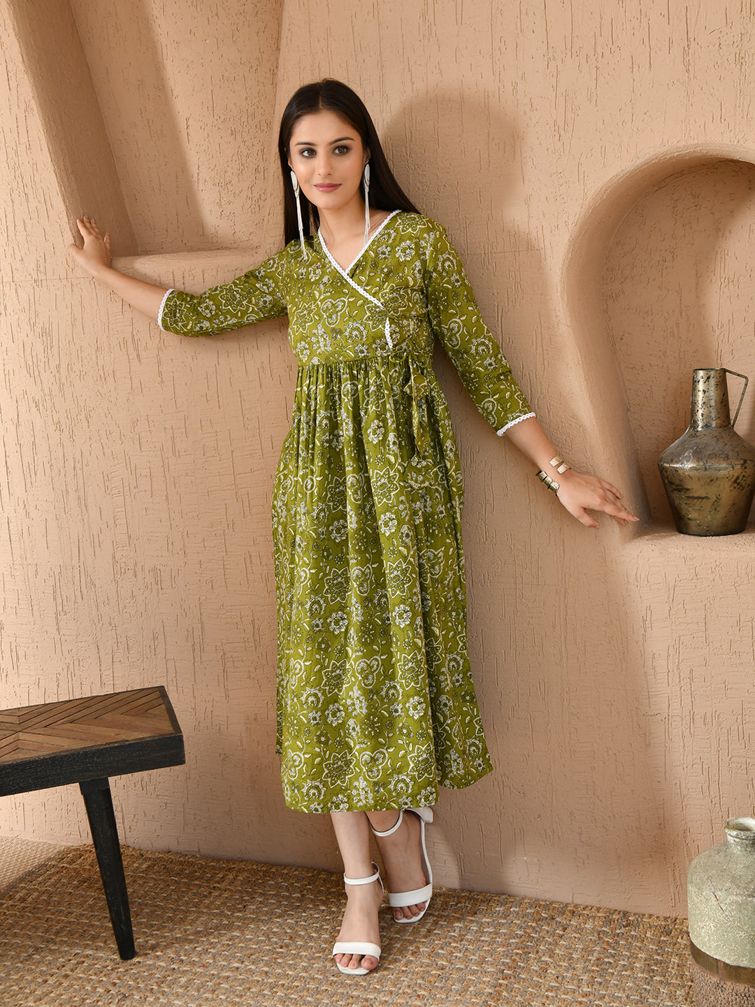 Earthy Green Dress
