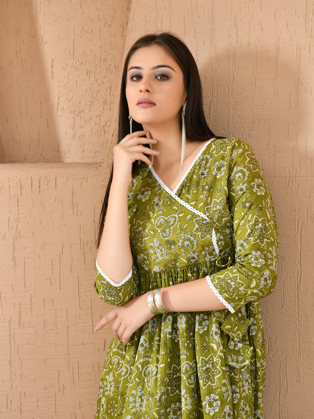 Earthy Green Dress