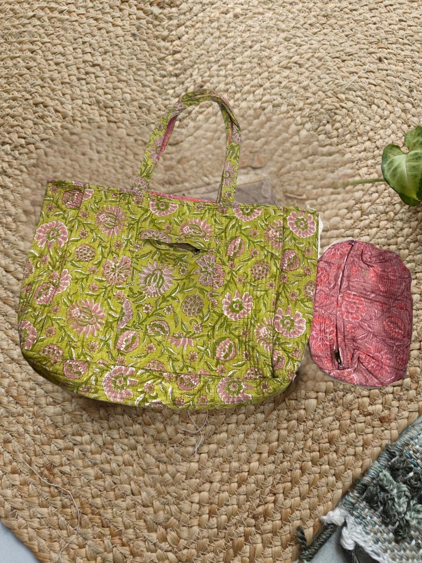 Blush Reversable Artisanal Handbag