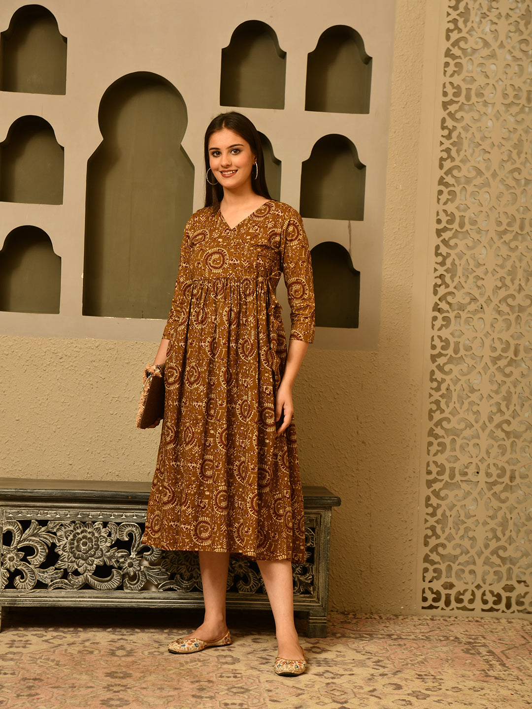 Warli Wheel Dress