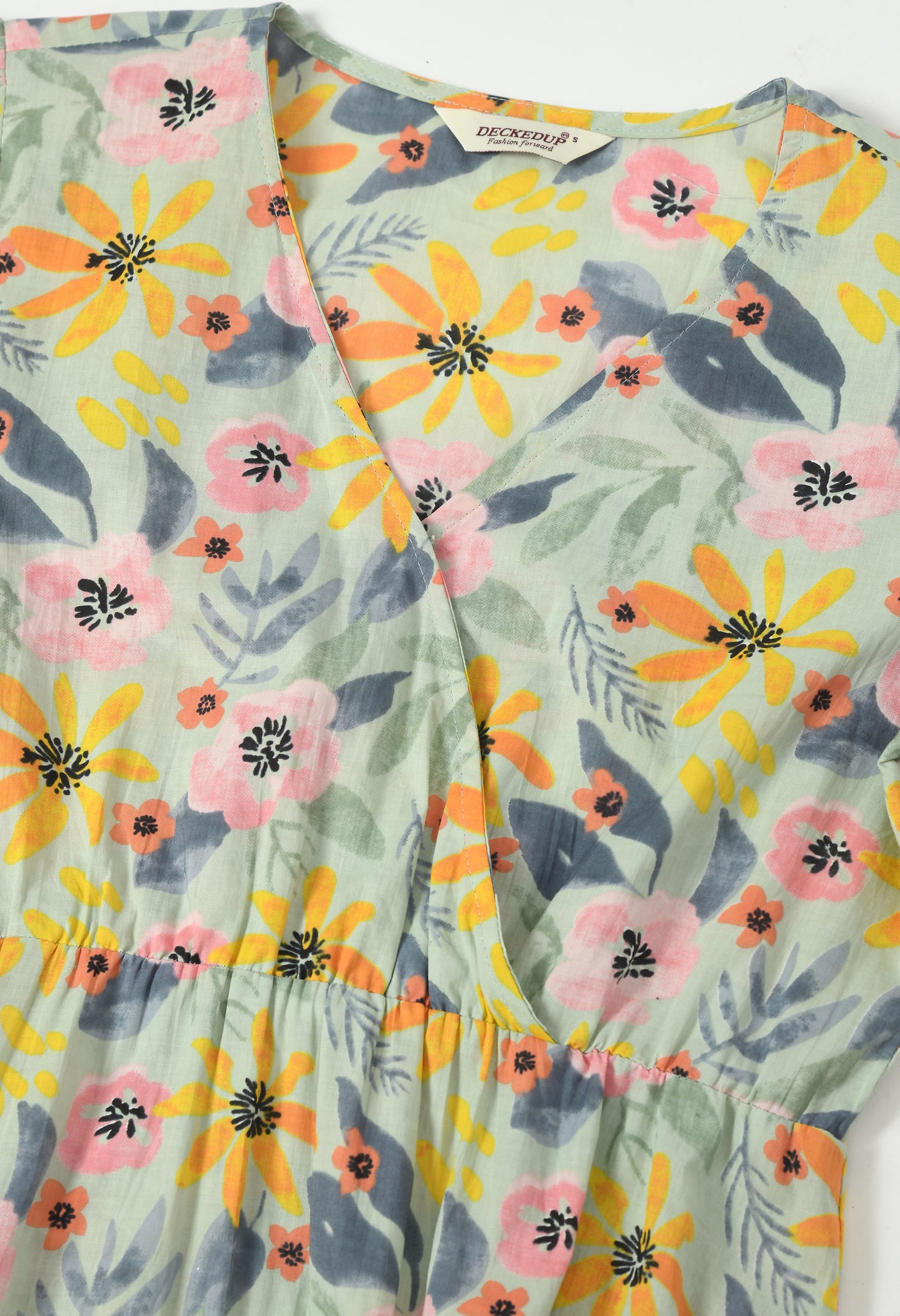 Multicolour Cotton A-line Pocket Dress