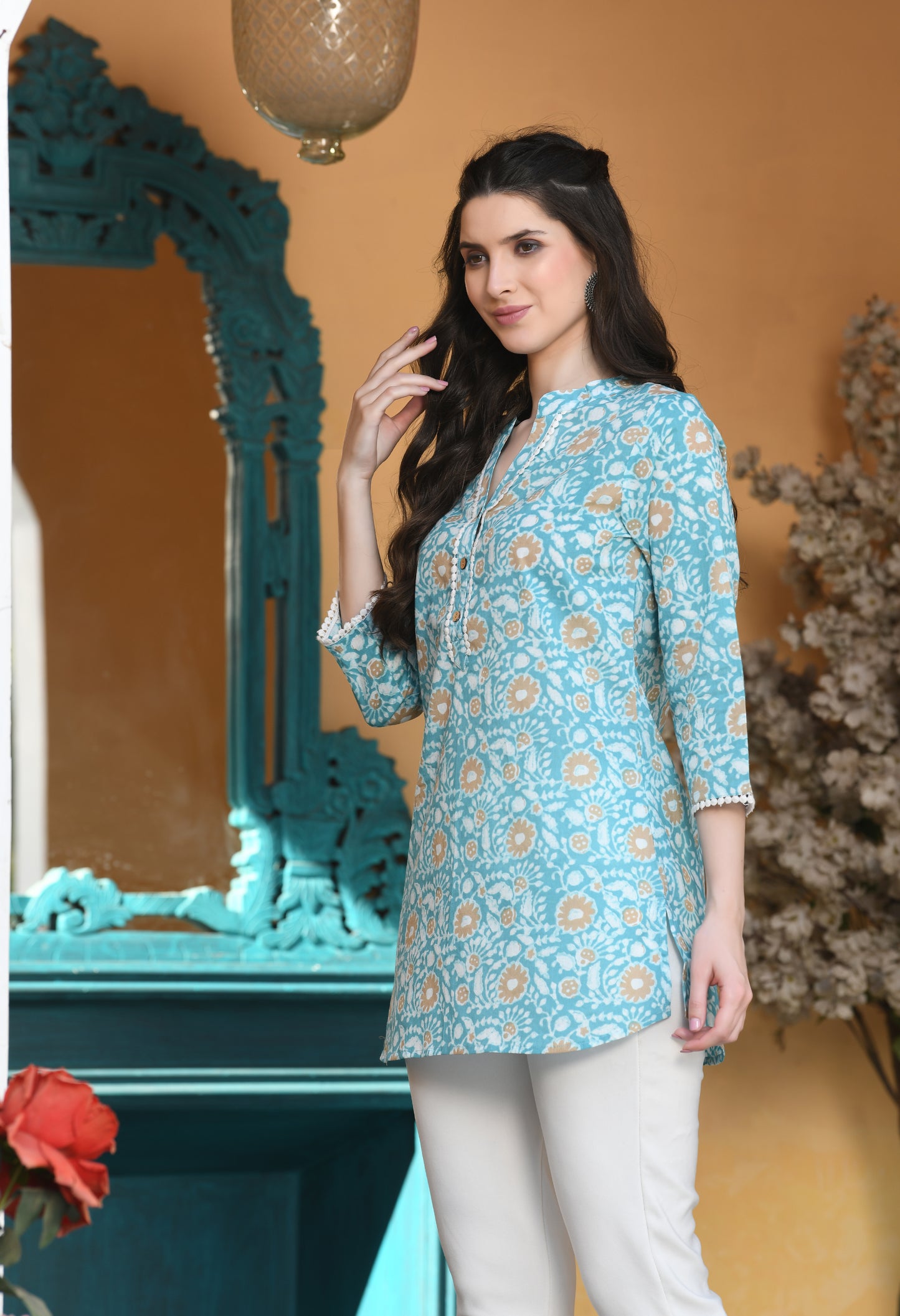 Blue Breeze Cotton Tunic