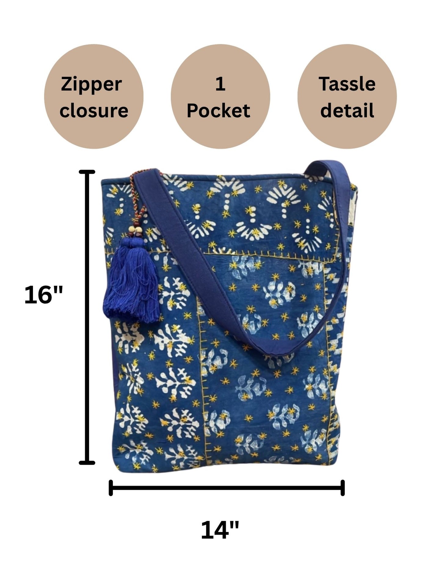 Artisanal Kantha Sturdy Totebag