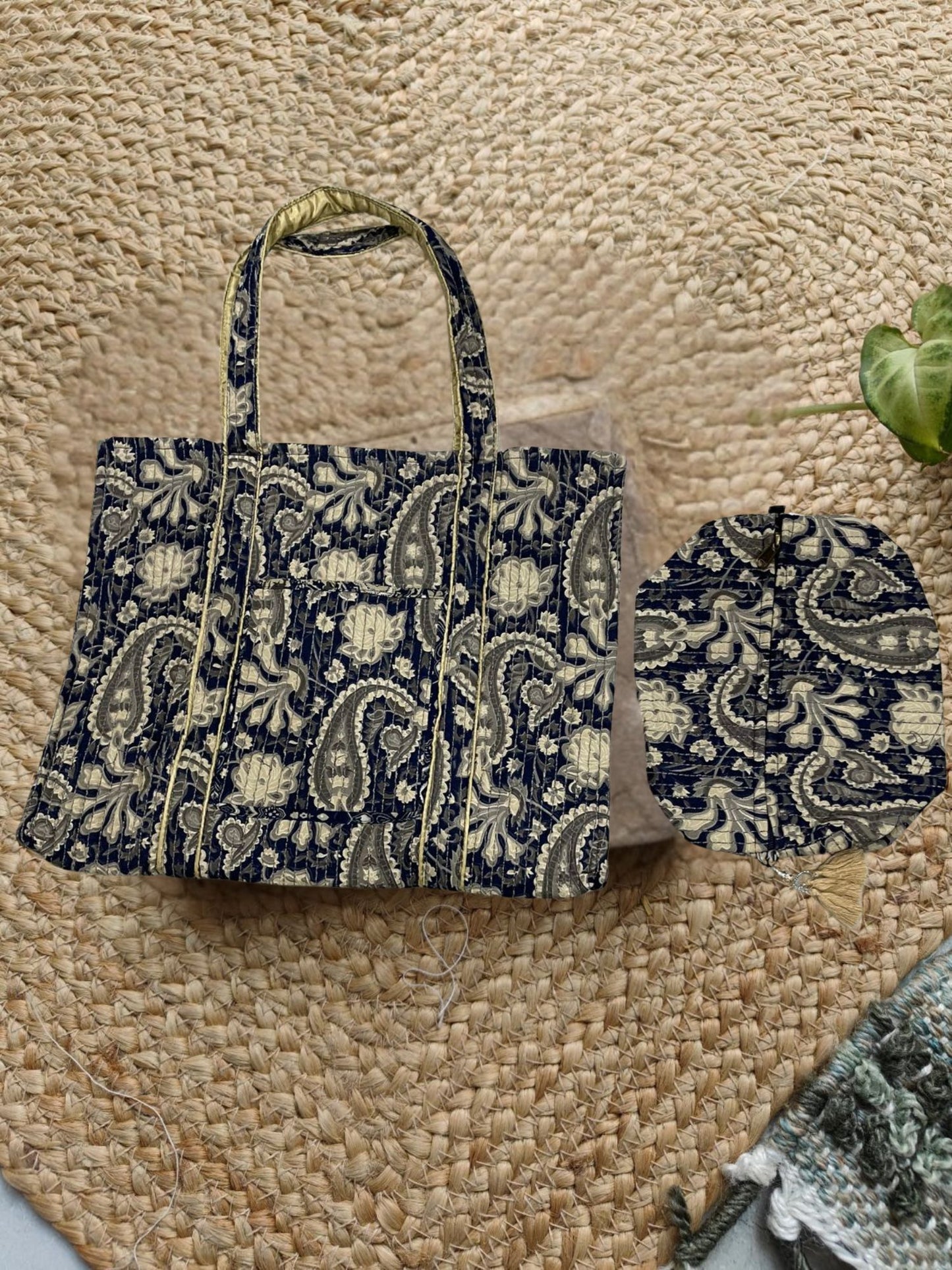 Night Reversable  Artisanal Handbag