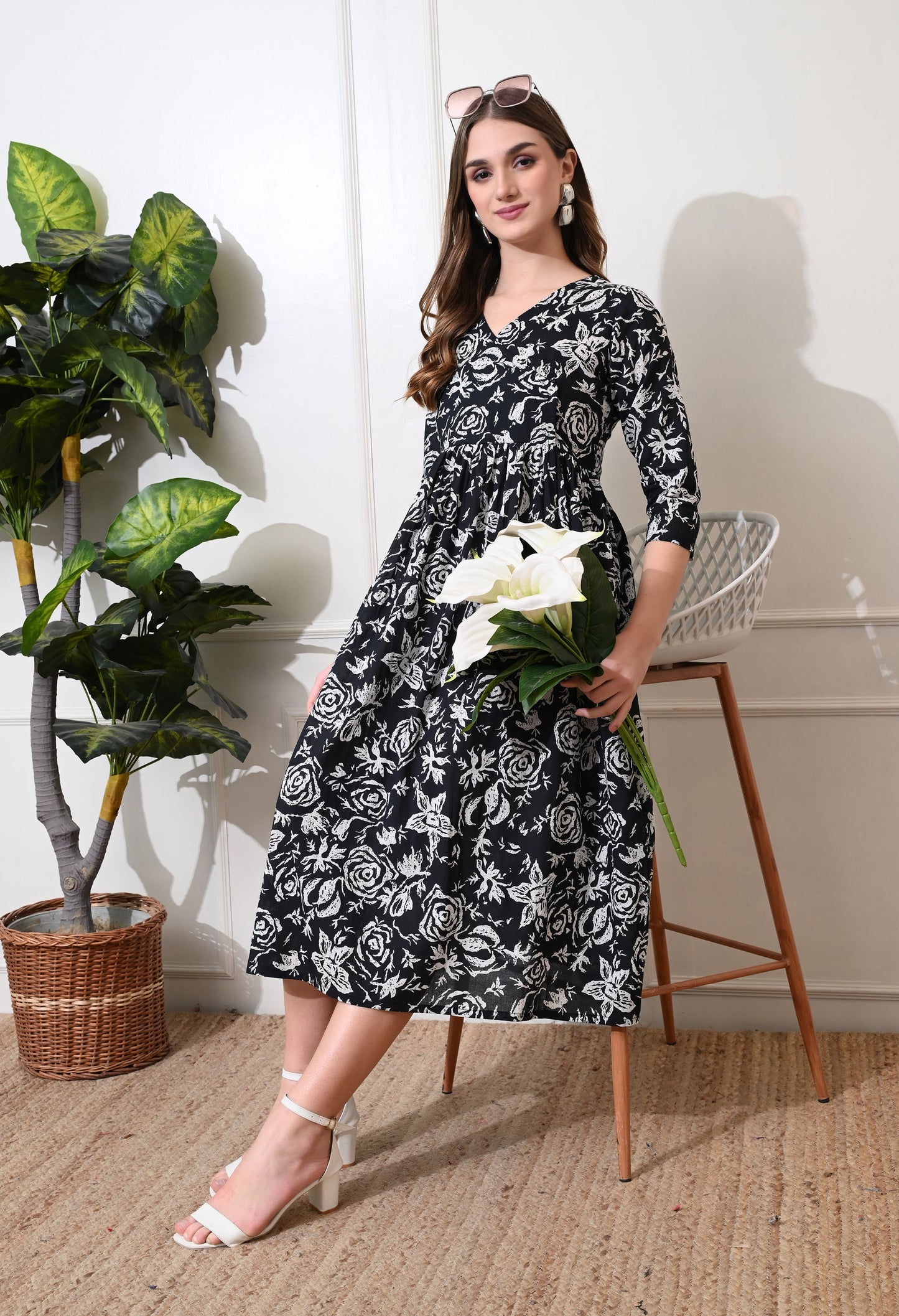 Black Bamboo Dress