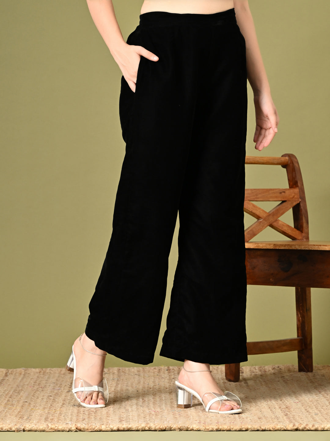 Black Velvet Palazzo