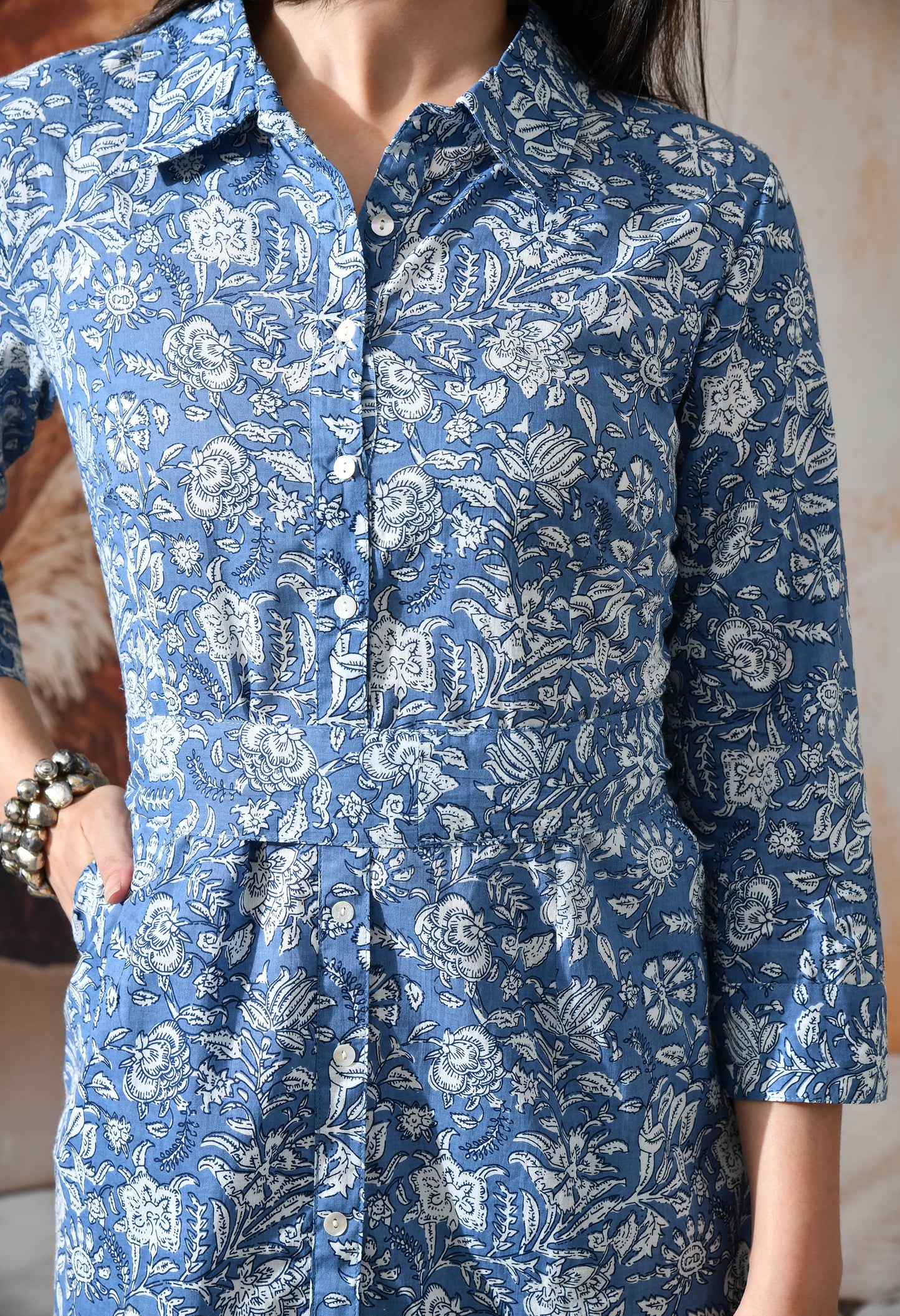 Botanical Shirt Dress