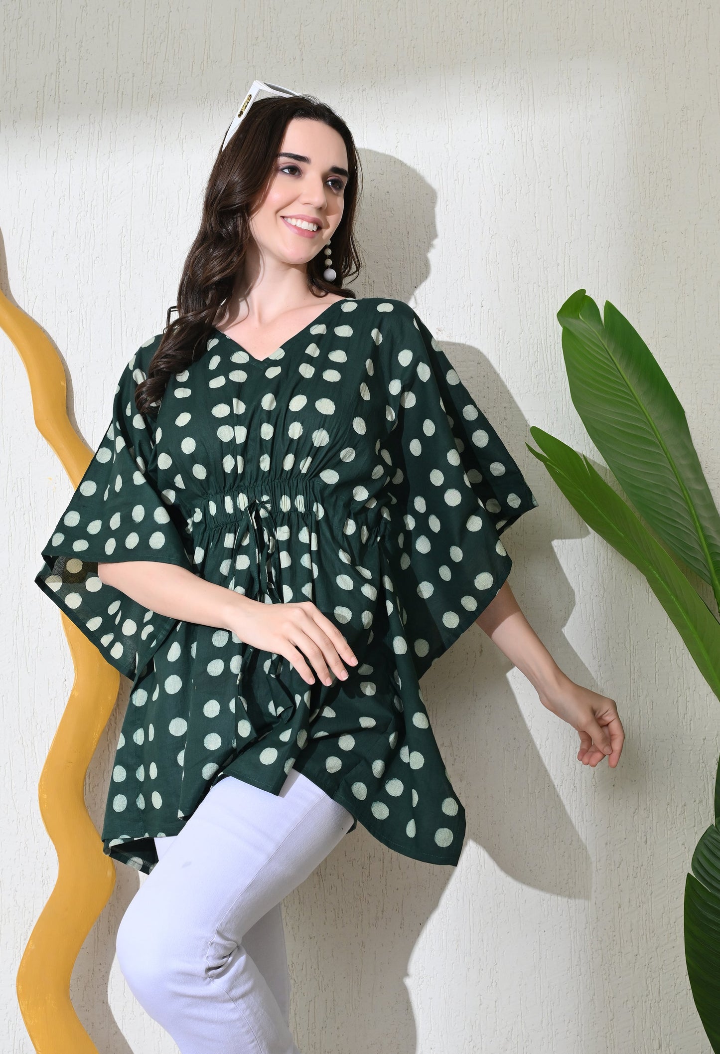 Embrald Polka Top