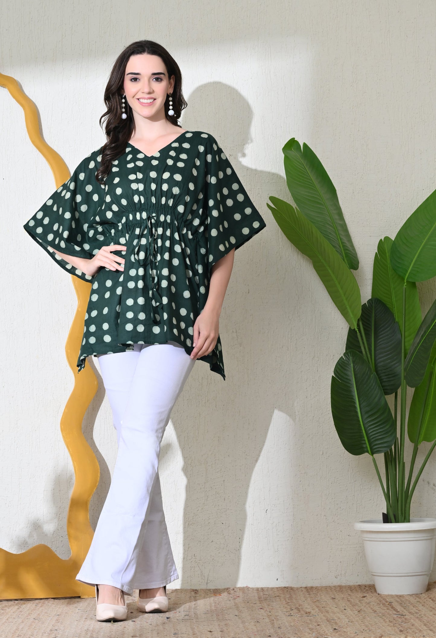 Embrald Polka Top