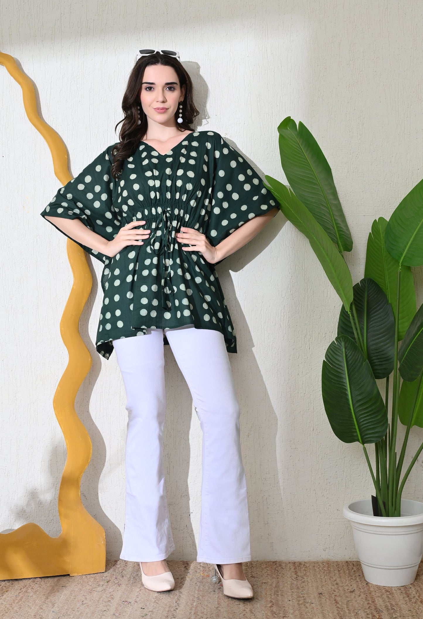 Embrald Polka Top