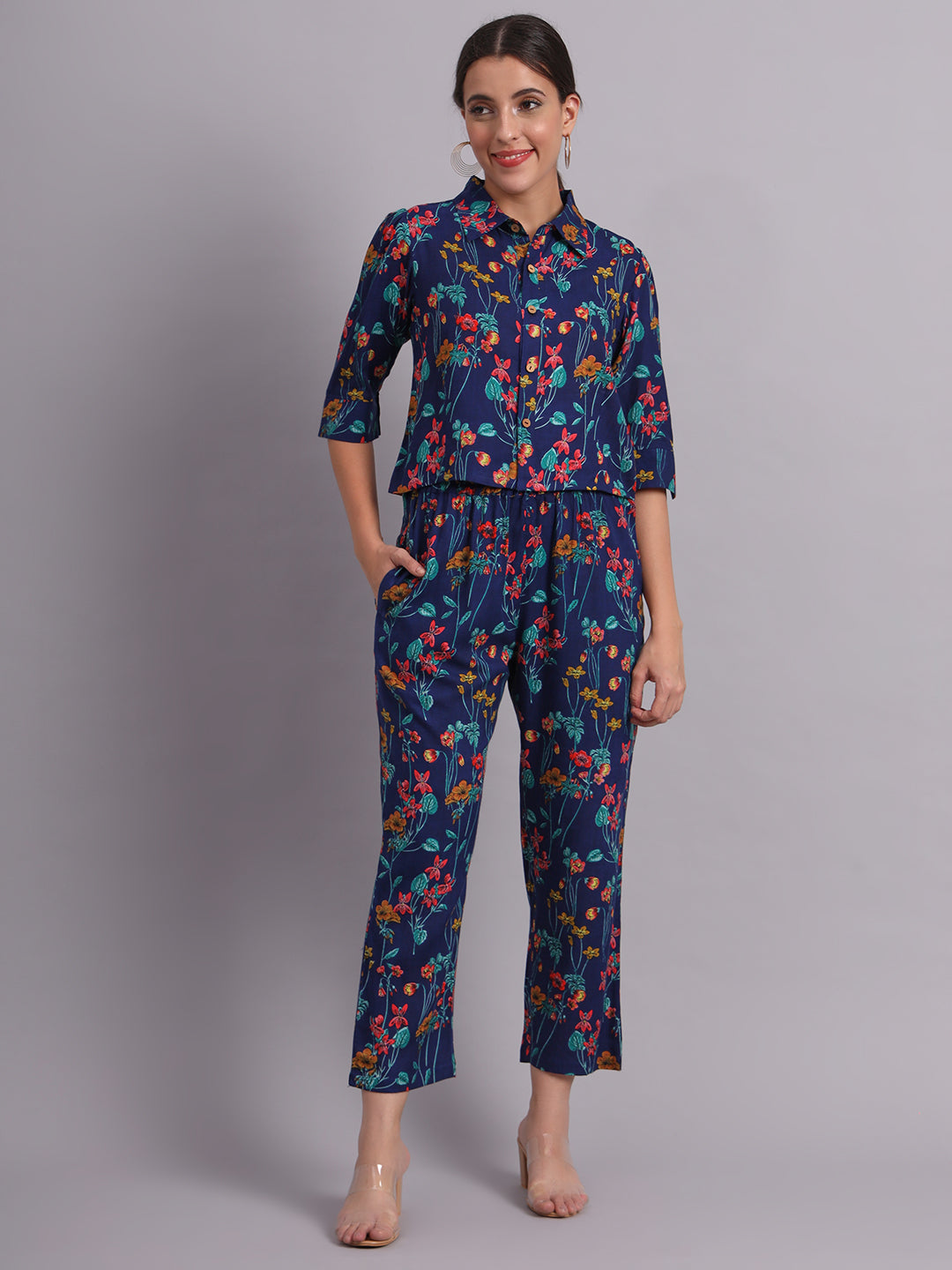 Short Shirt Style Co-Ord Set