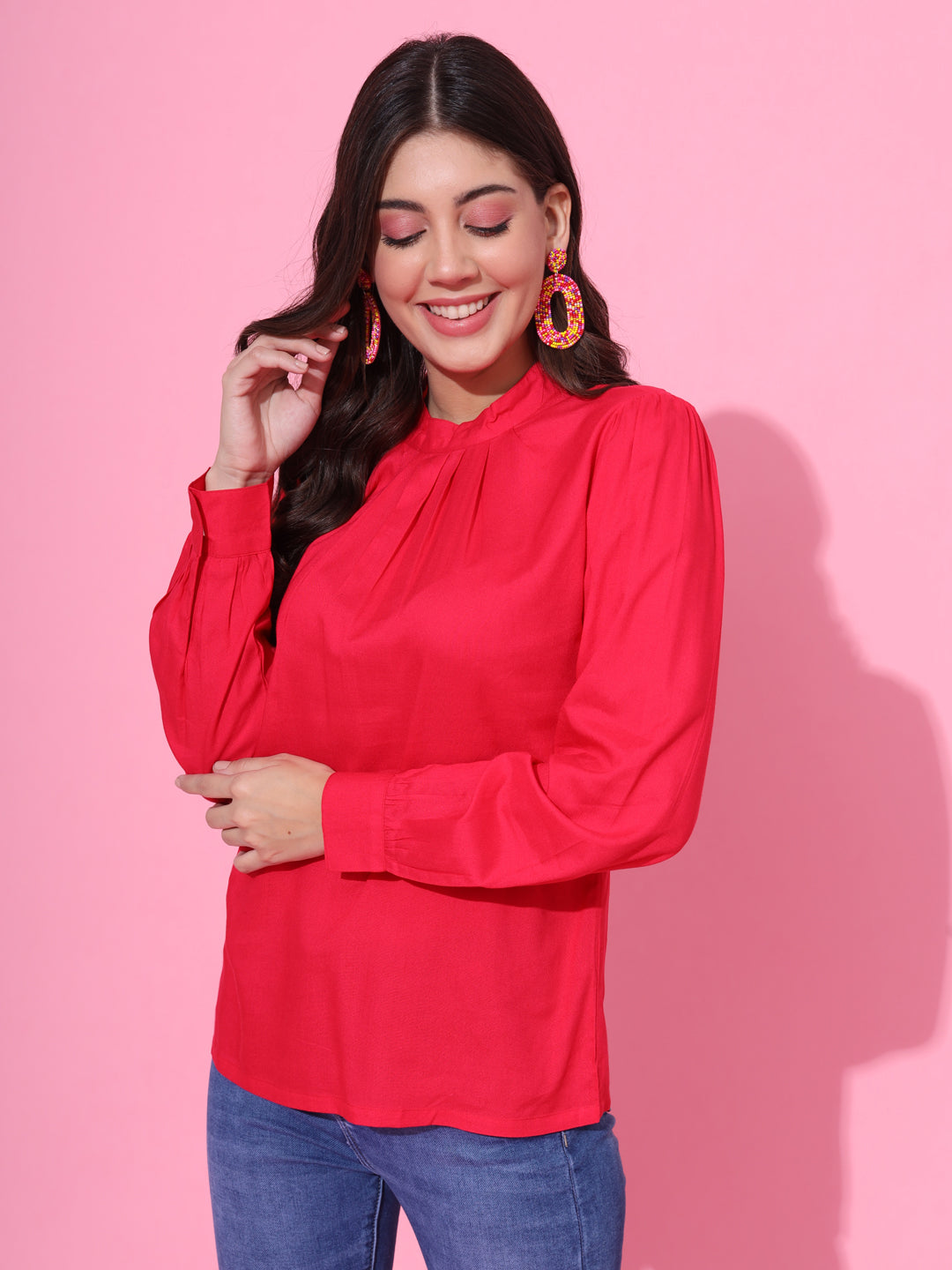 Magenta Party Top