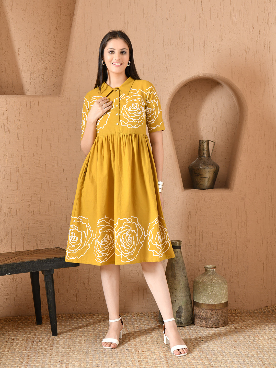 Boho Flower Dress