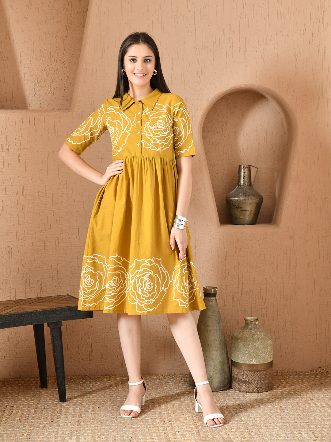 Boho Flower Dress