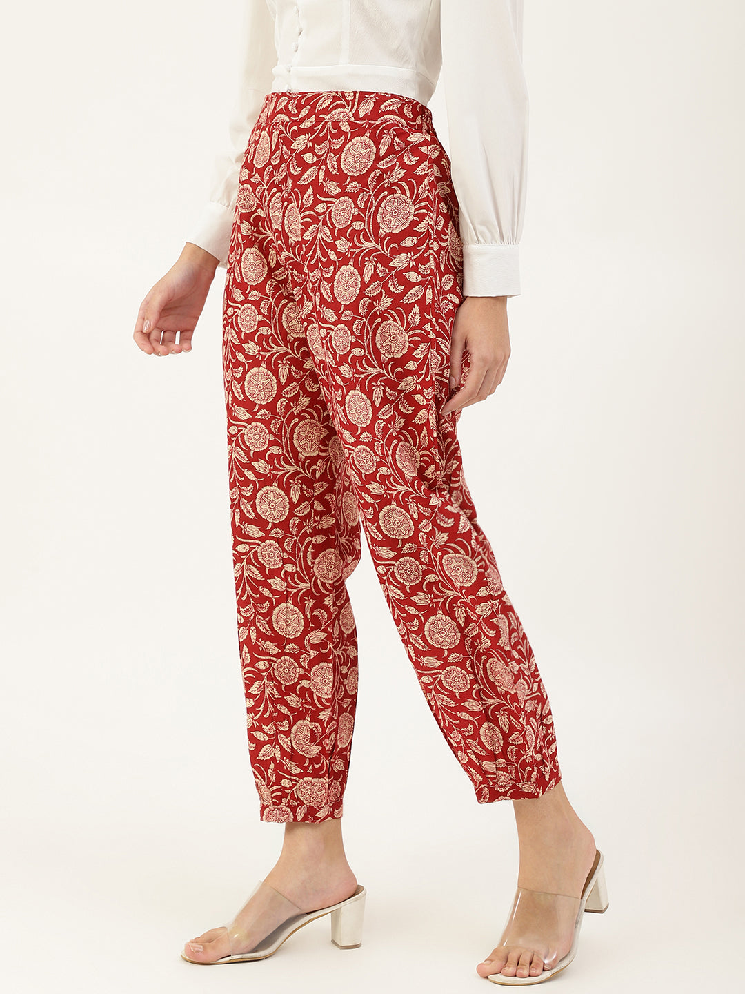 Maroon Afghani Pant