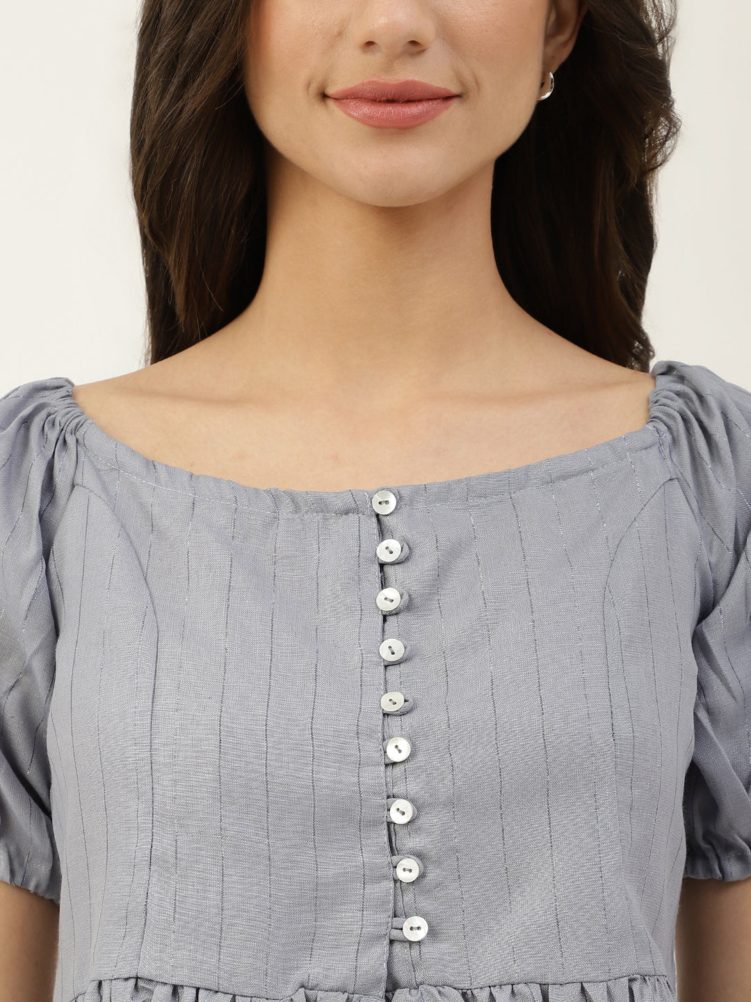 Blue Handloom Top