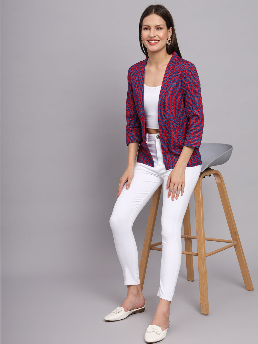 Pink Cotton Kantha Jacket Shrug