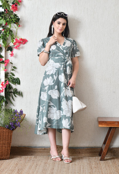 Mint Wrap Dress