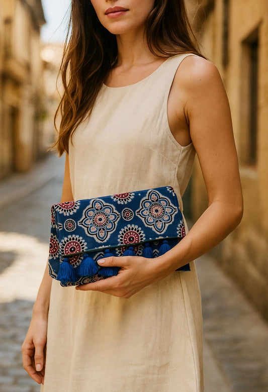 Indigo Lucky Purse