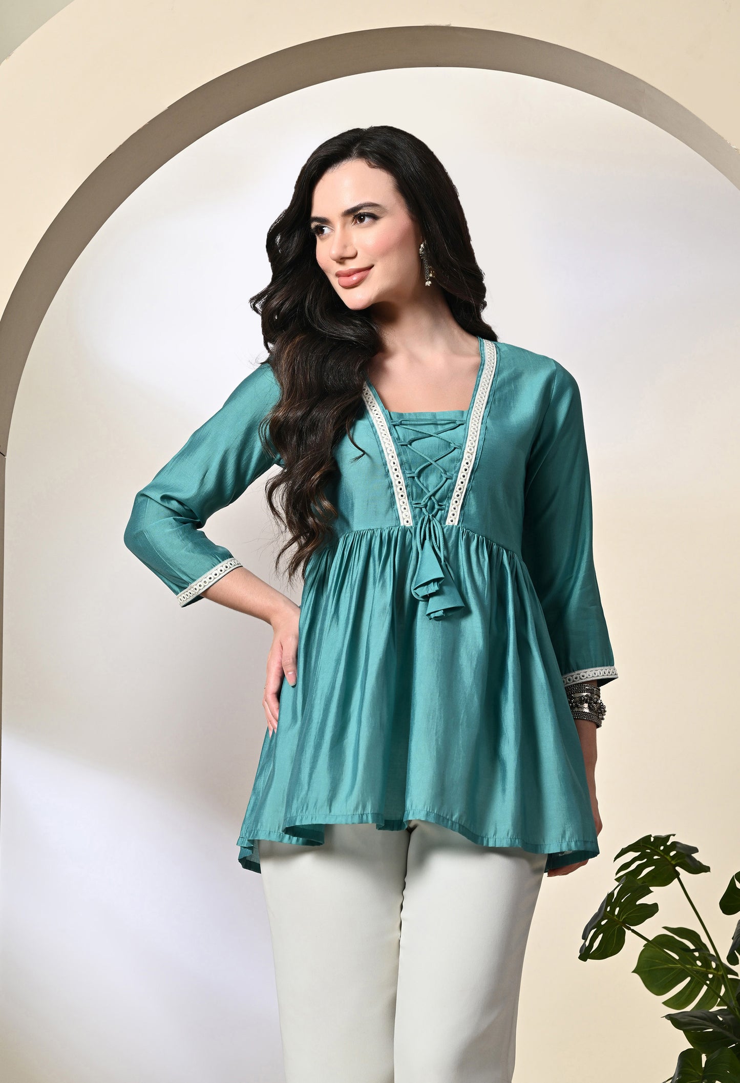 Green Silk Tunic