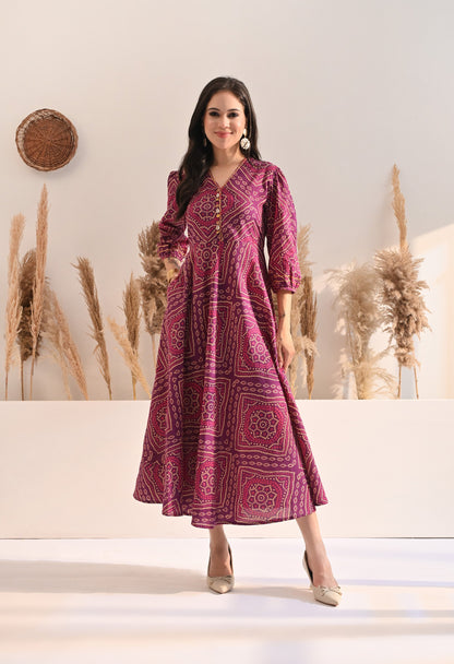 Purple Bandhej Utsav