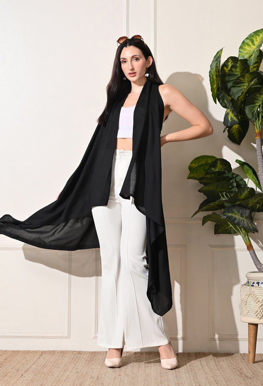 Black Long Shrug