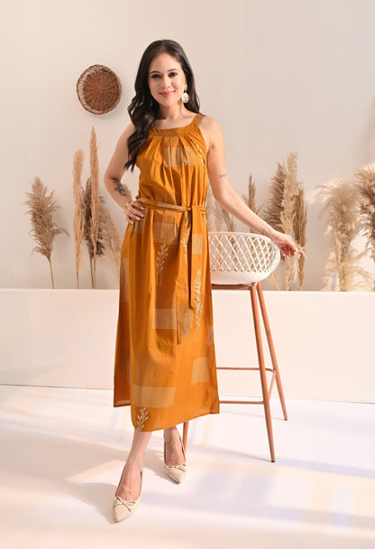 Golden Leaf Dress