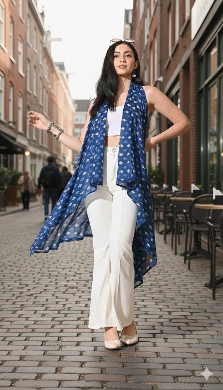 Indigo Waterfall Shrug