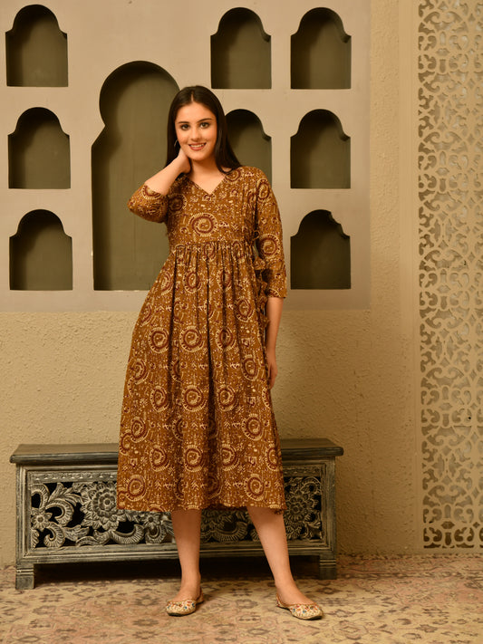 Warli Wheel Dress