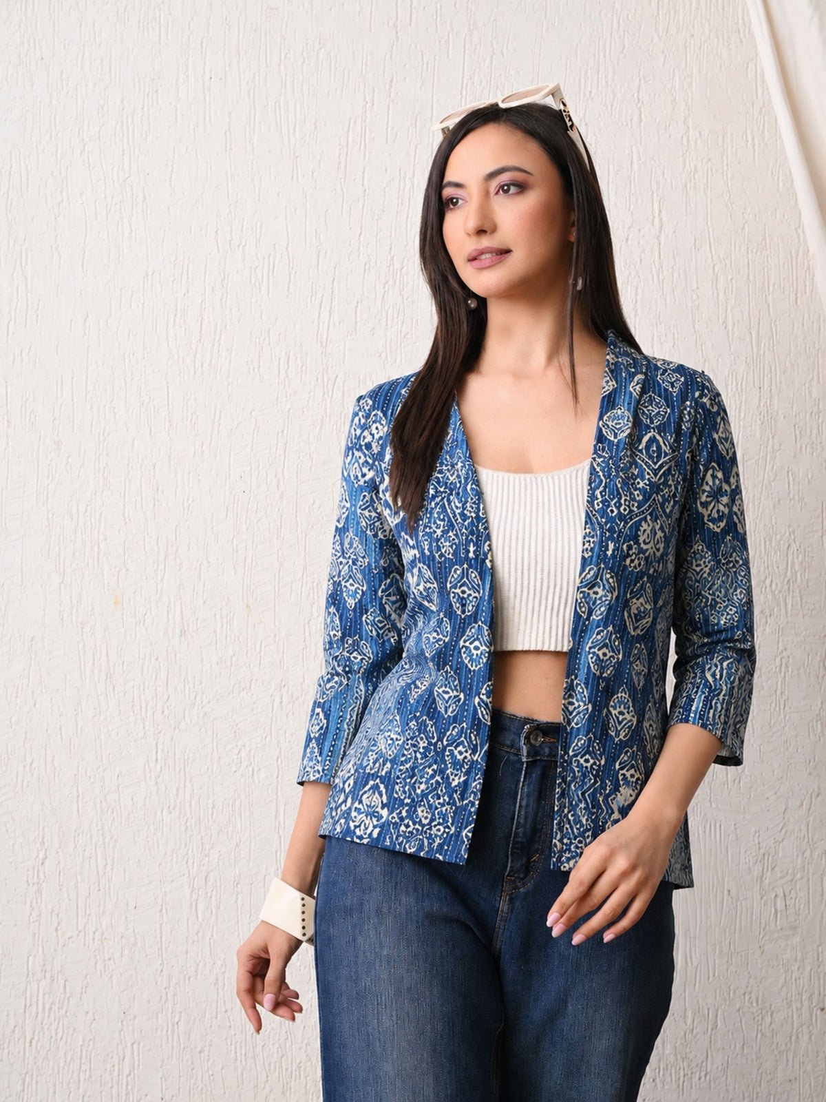 Abstract Blue Shrug