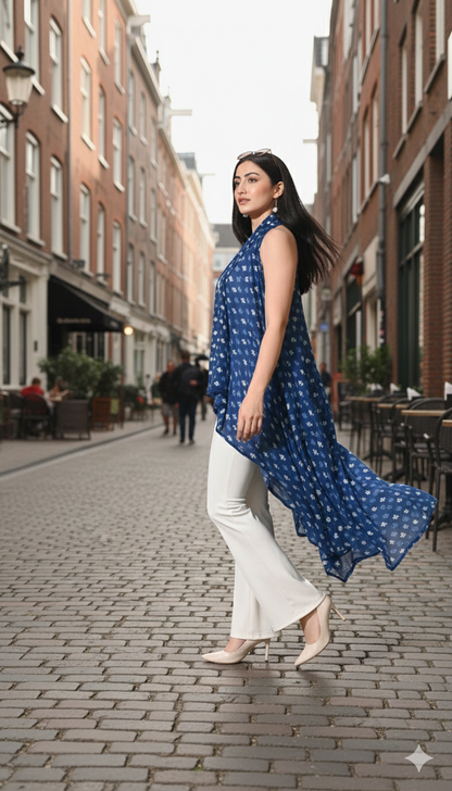 Indigo Waterfall Shrug