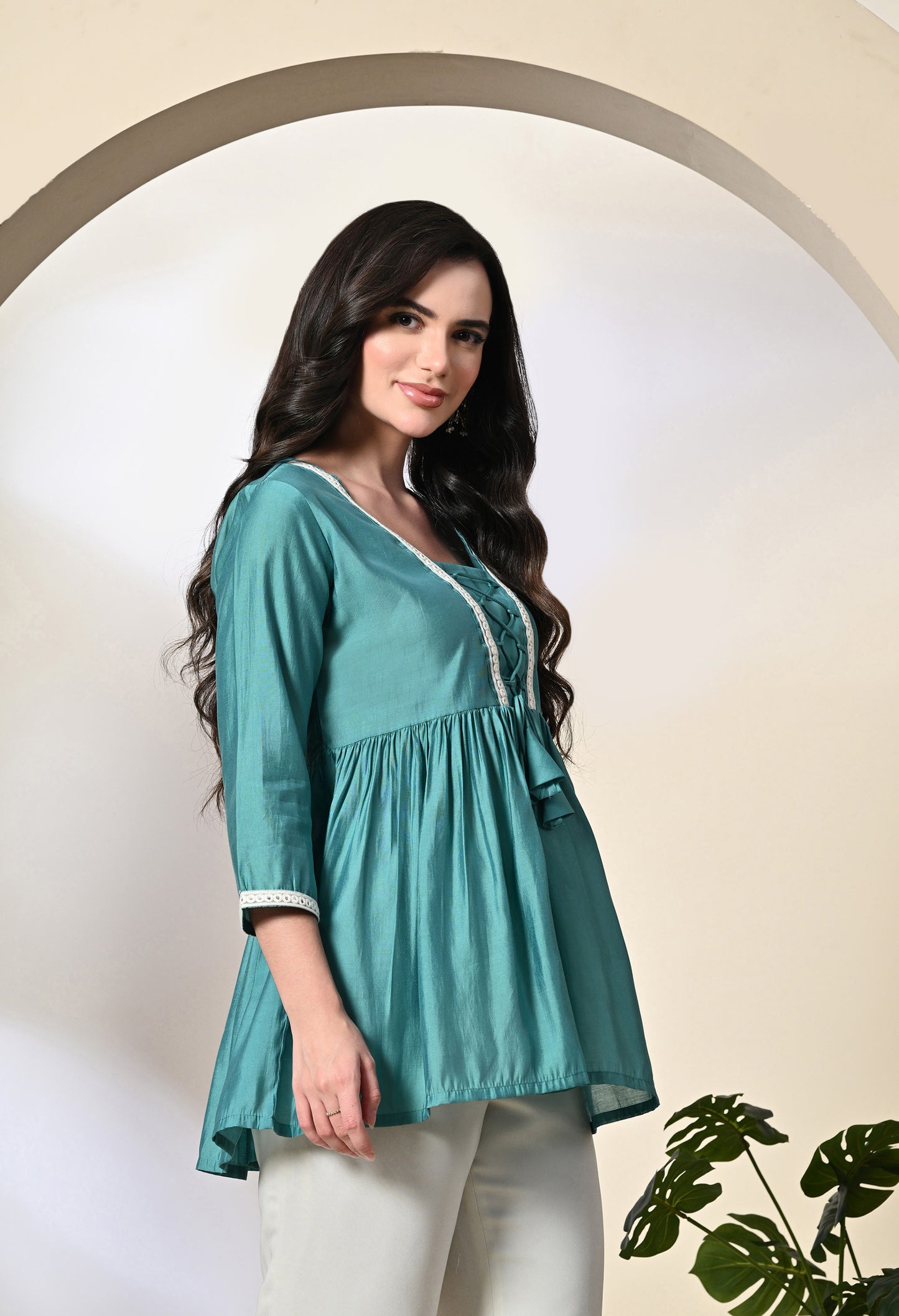 Green Silk Tunic