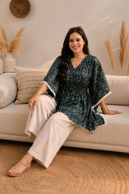 Ajrak Kaftan Top