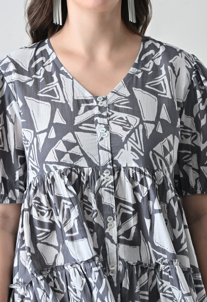 Electric Flare Dress
