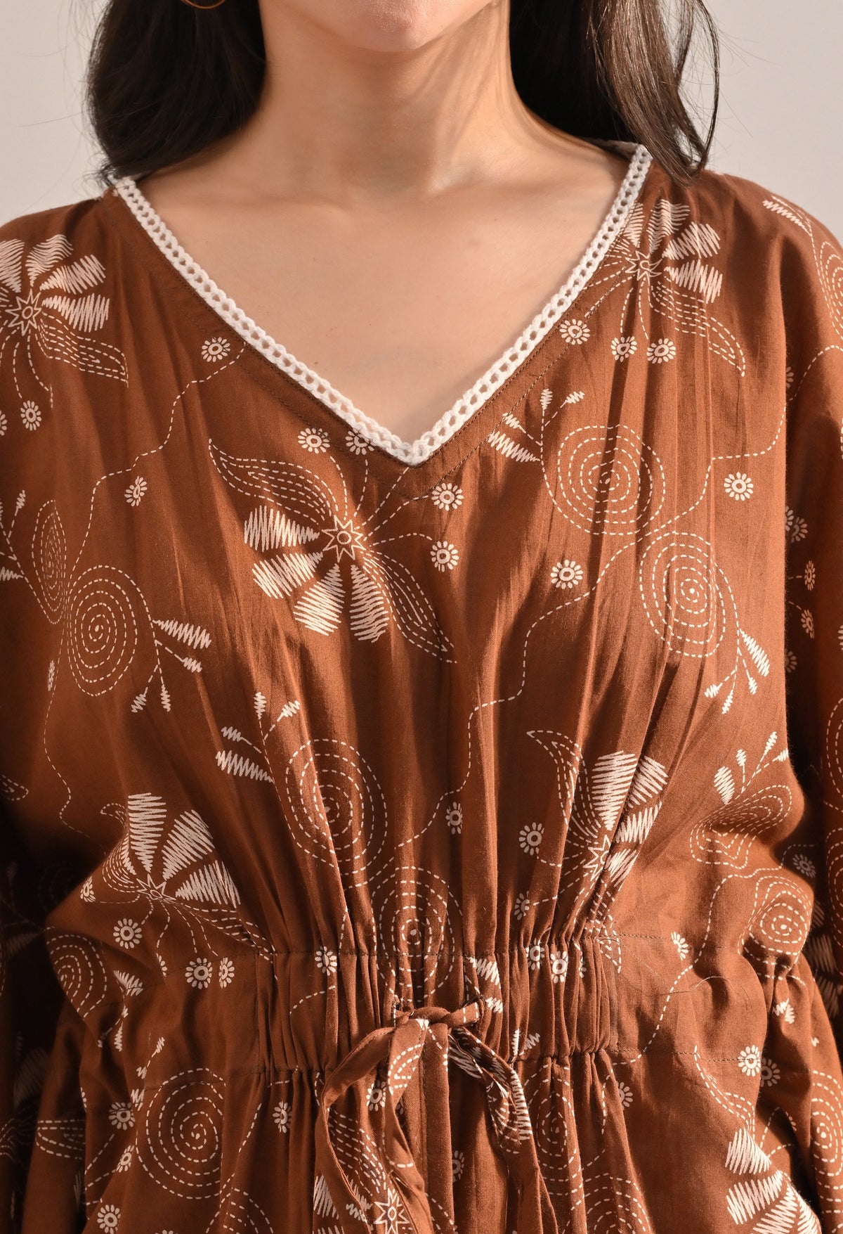 Cinnamon Kaftan Top
