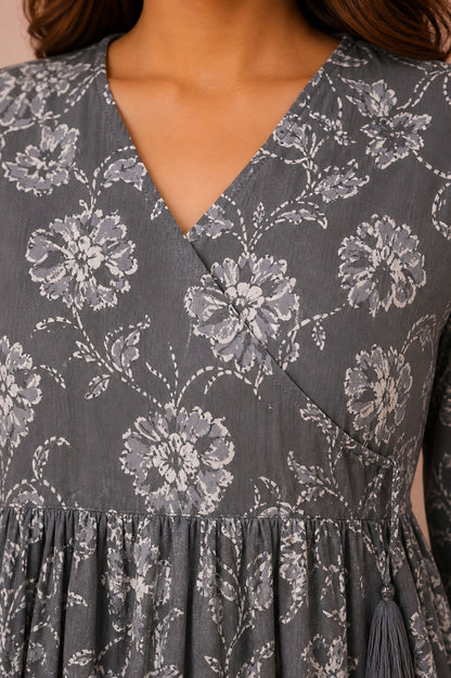Muted Floral Dress