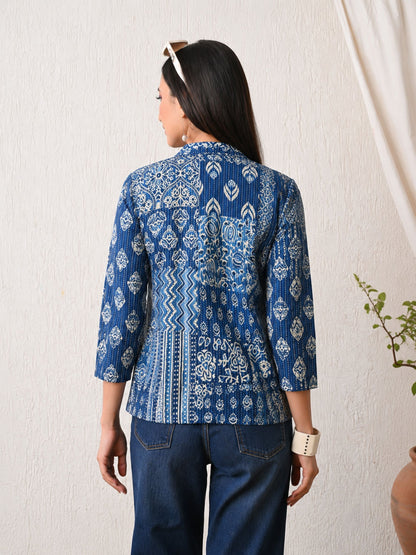Abstract Blue Shrug