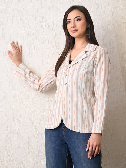 Linen Ikat  Summer Jacket