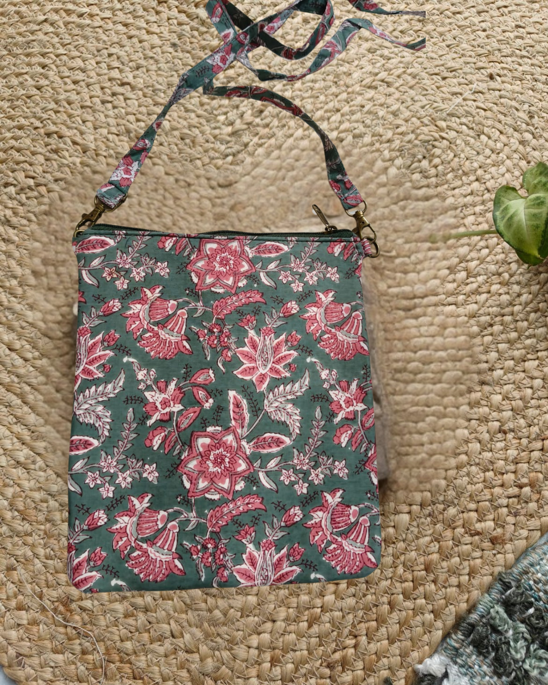 Green Gardenia Sling Bag