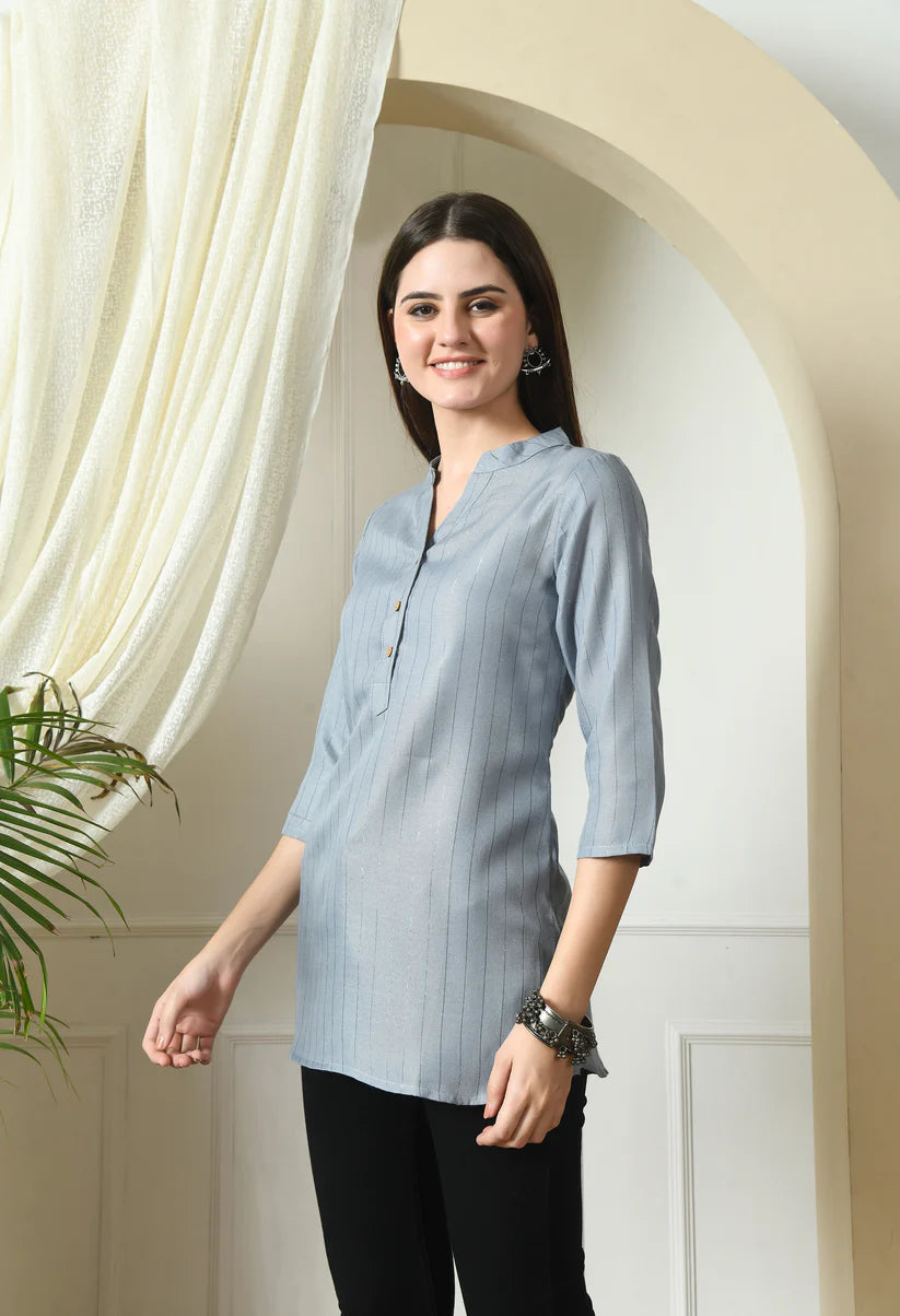 Handloom Cotton Textured Tunic