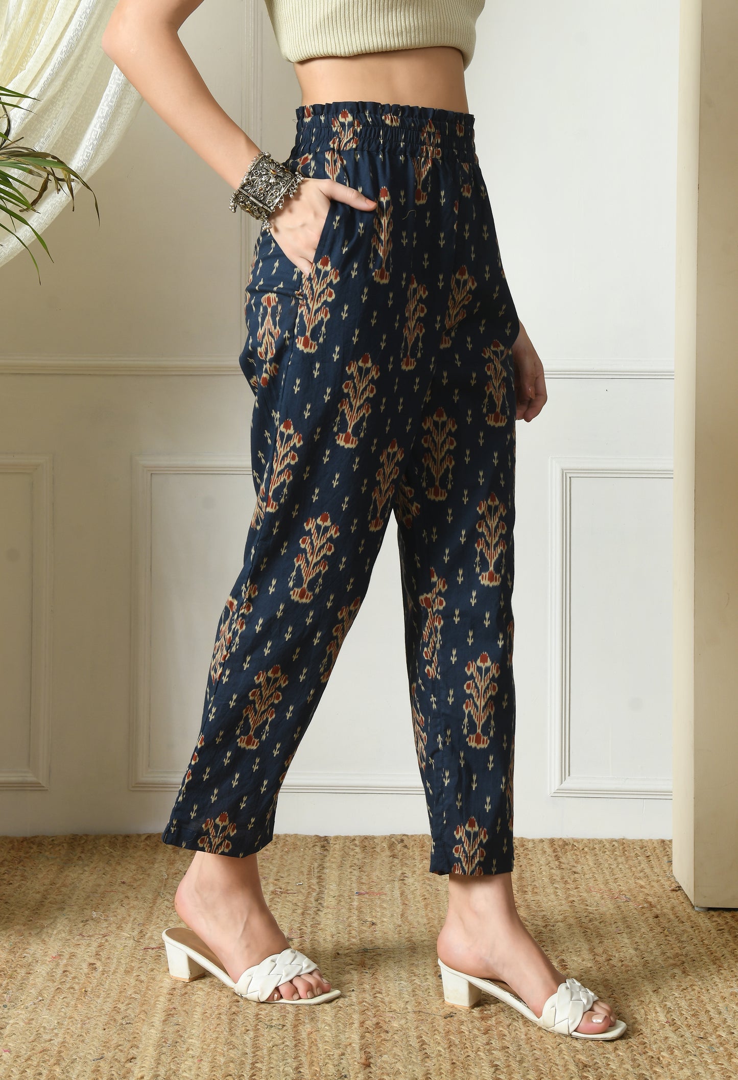 Blue Ikat Comfort Pants