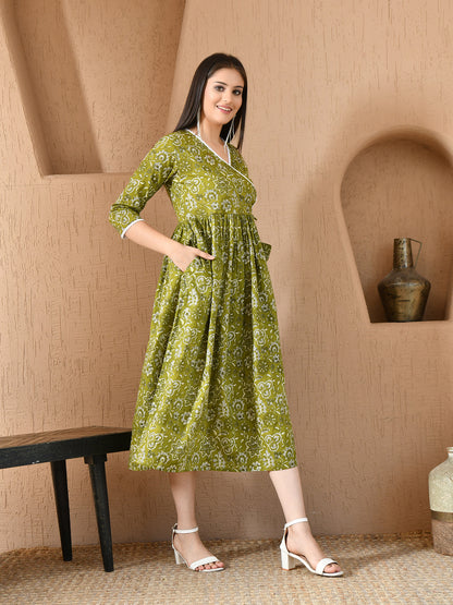 Earthy Green Dress