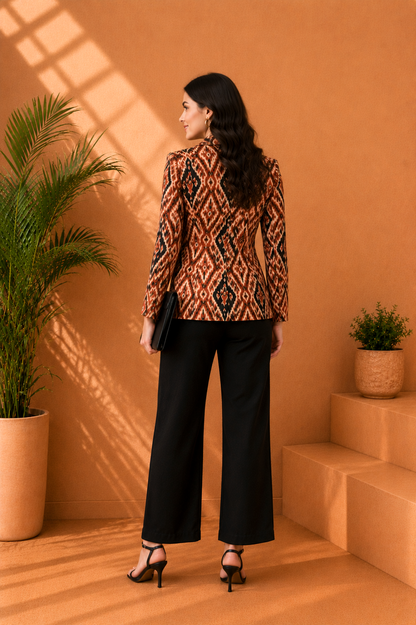 Burnt Bold Blazer