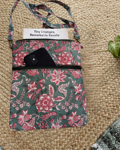 Green Gardenia Sling Bag