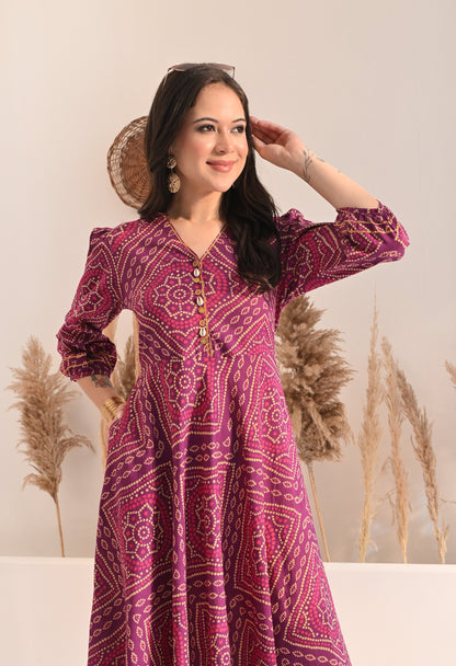 Purple Bandhej Utsav