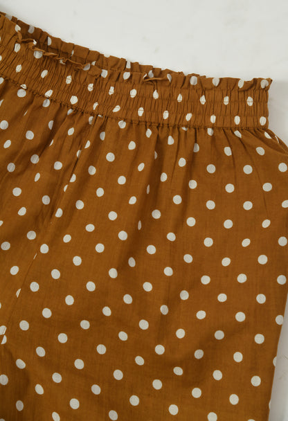 Mustard Relaxed Cotton Trousers