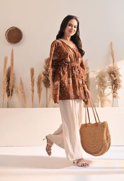 Cinnamon Kaftan Top
