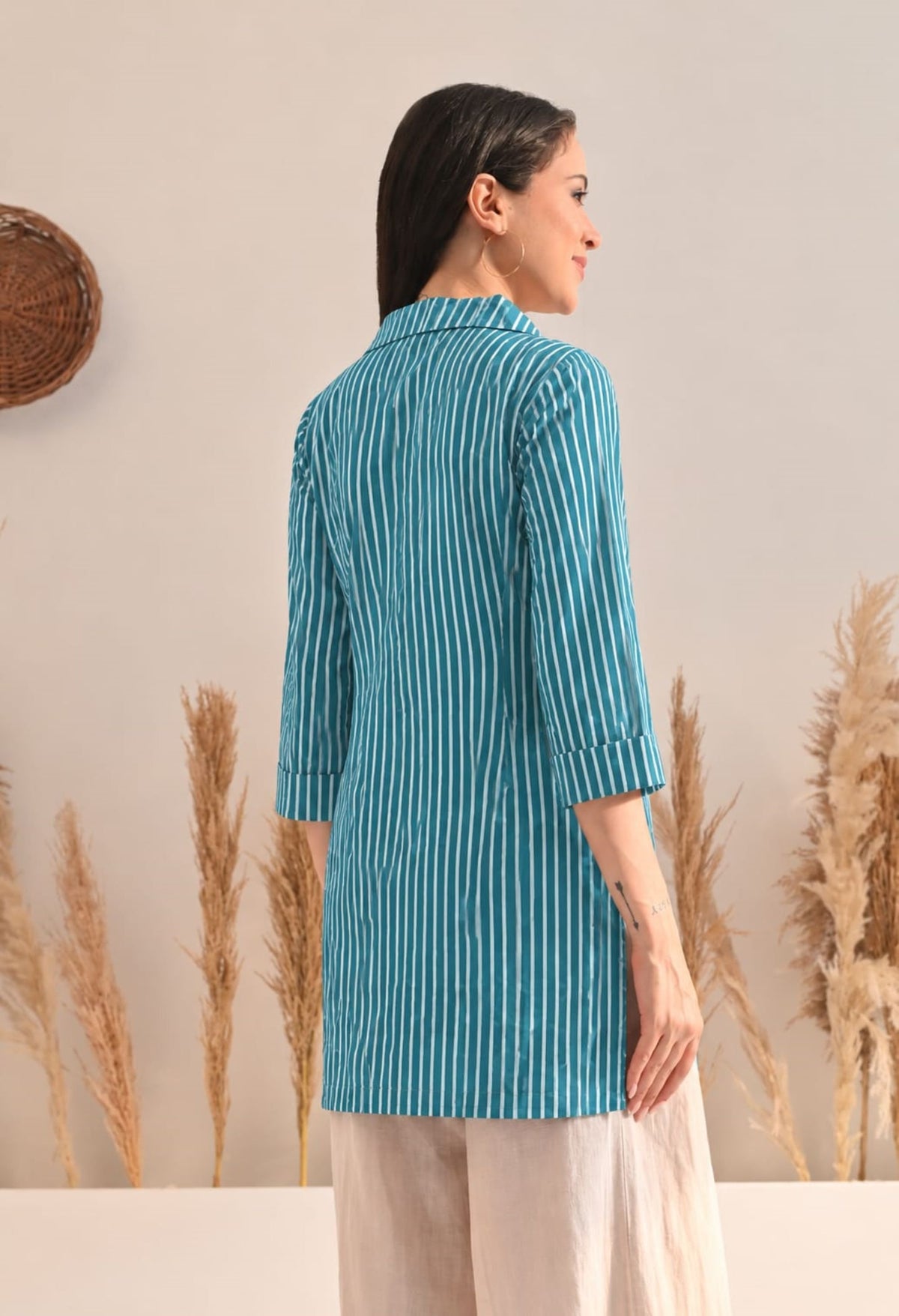 Turq Stripe Shirt