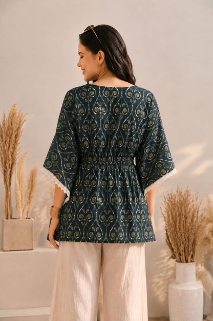 Ajrak Kaftan Top